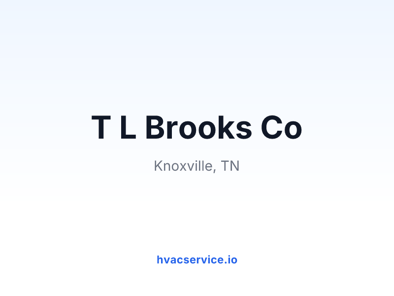 T L Brooks Co