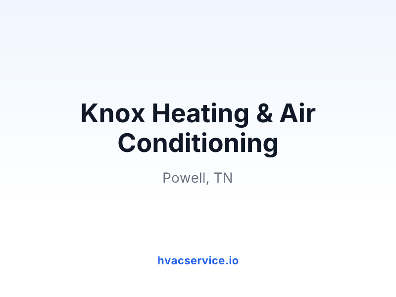 Knox Heating & Air Conditioning