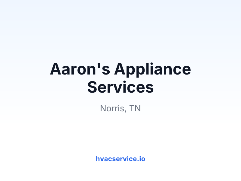 Aaron's Appliance Services