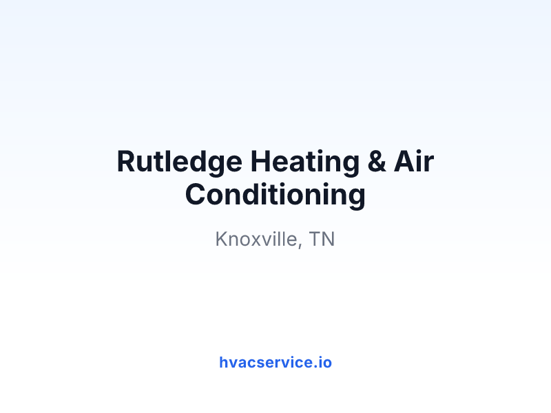Rutledge Heating & Air Conditioning