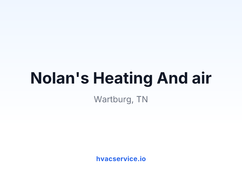 Nolan's Heating And air