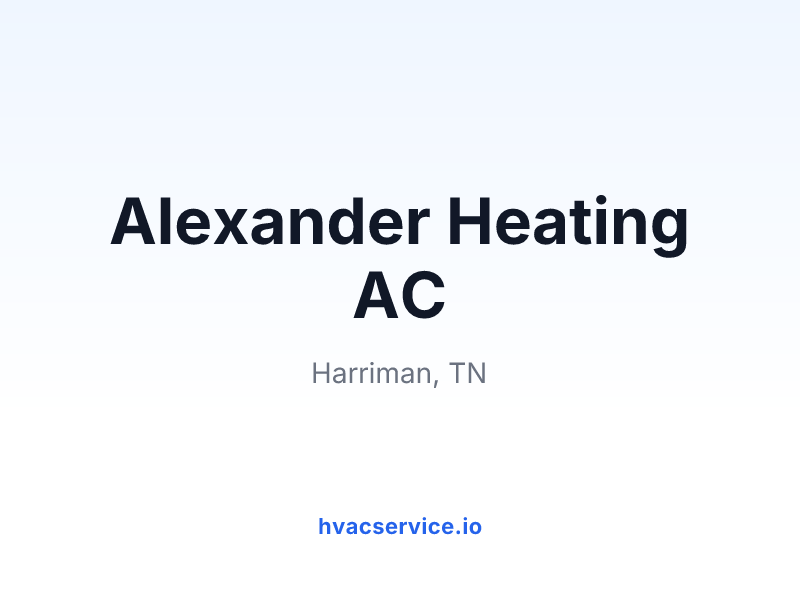 Alexander Heating AC