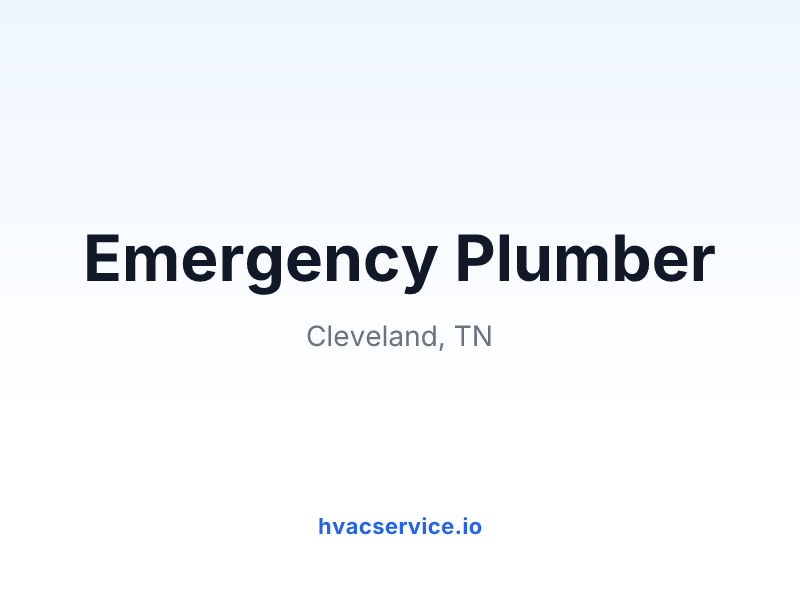 Emergency Plumber