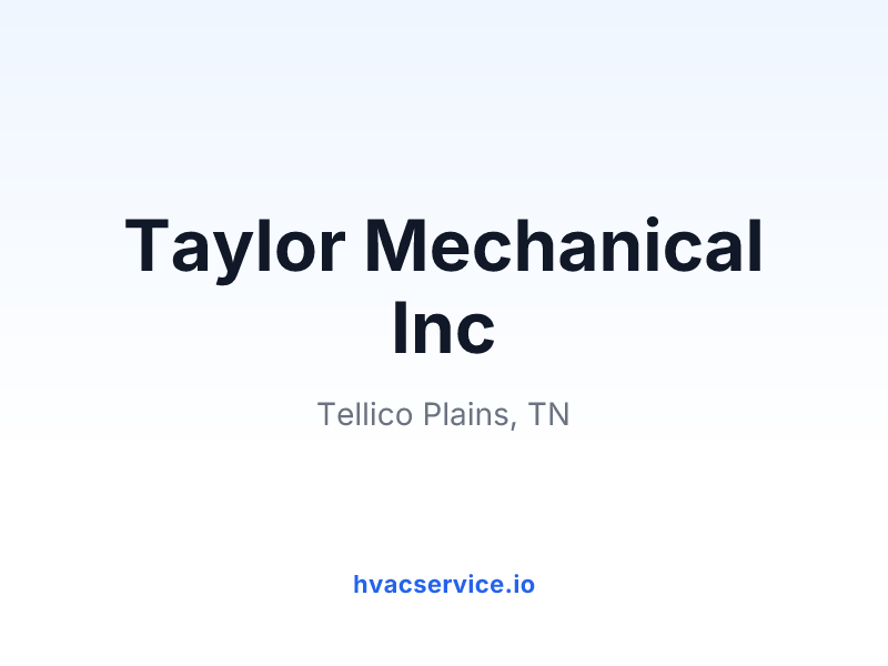 Taylor Mechanical Inc