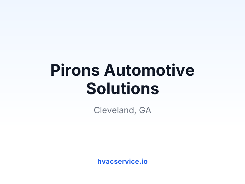 Pirons Automotive Solutions