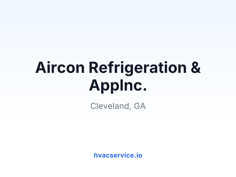 Aircon Refrigeration & Applnc.