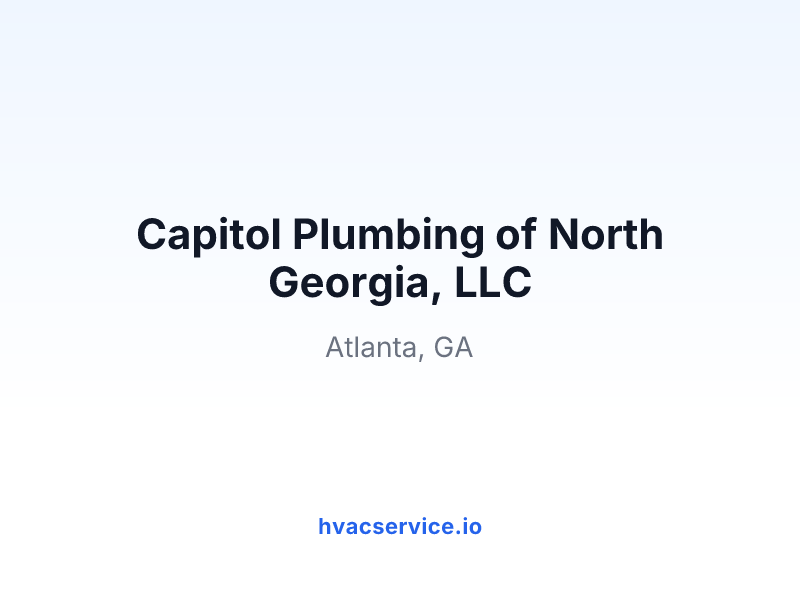 Capitol Plumbing of North Georgia, LLC