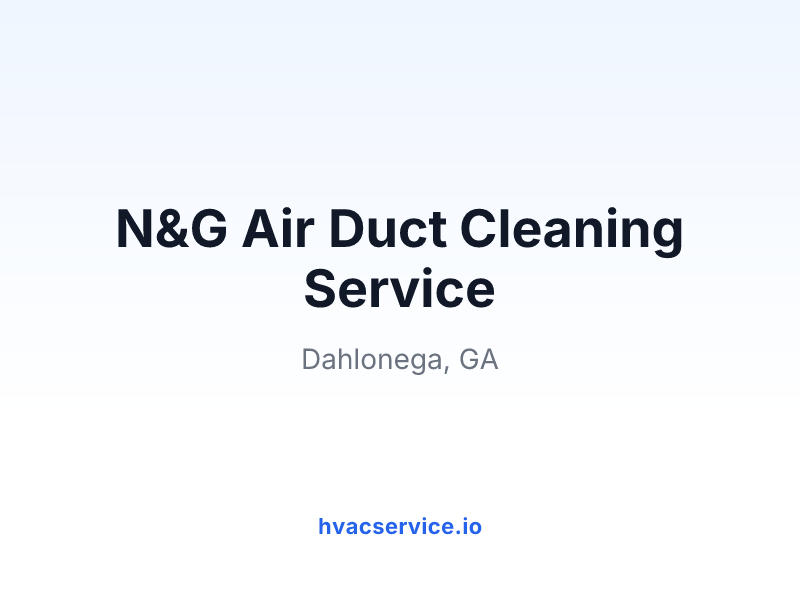 N&G Air Duct Cleaning Service