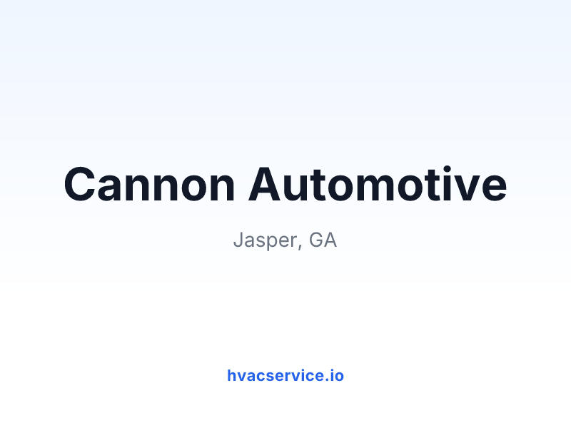 Cannon Automotive