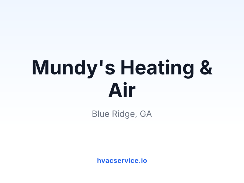 Mundy's Heating & Air