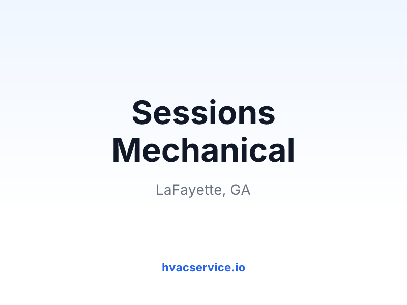 Sessions Mechanical