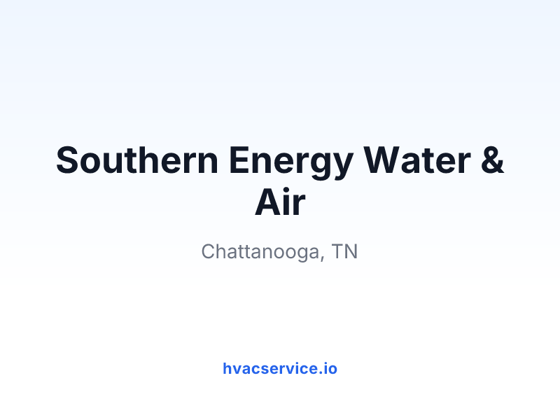 Southern Energy Water & Air