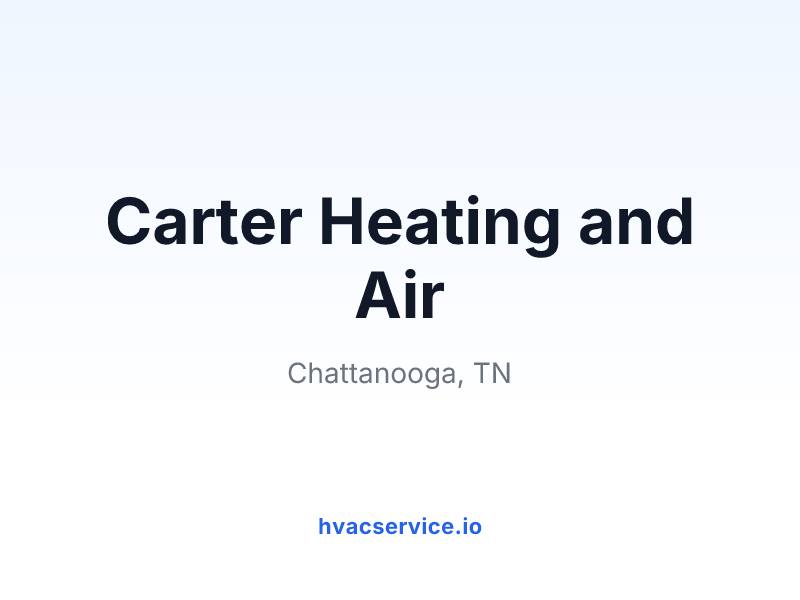 Carter Heating and Air
