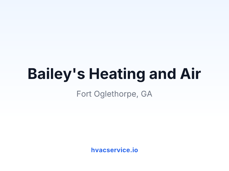 Bailey's Heating and Air