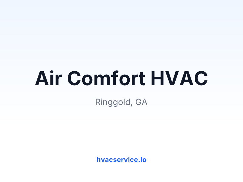 Air Comfort HVAC