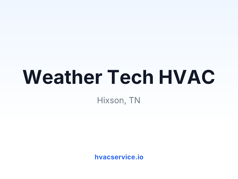 Weather Tech HVAC