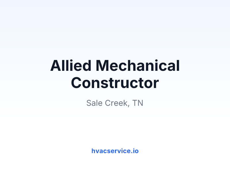 Allied Mechanical Constructor