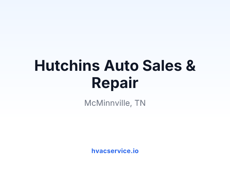 Hutchins Auto Sales & Repair