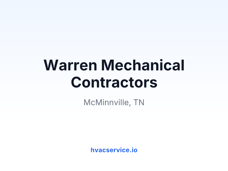 Warren Mechanical Contractors