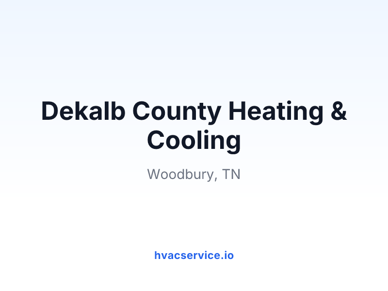 Dekalb County Heating & Cooling