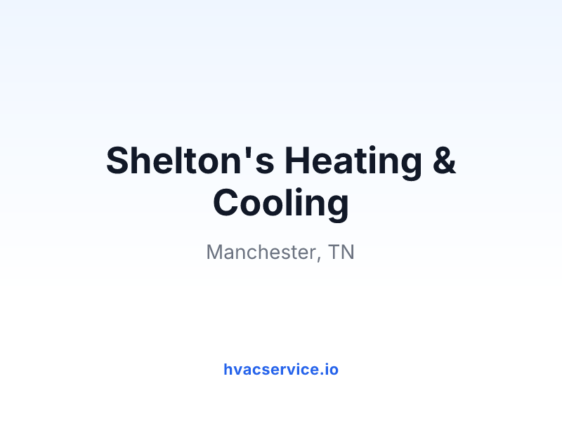 Shelton's Heating & Cooling