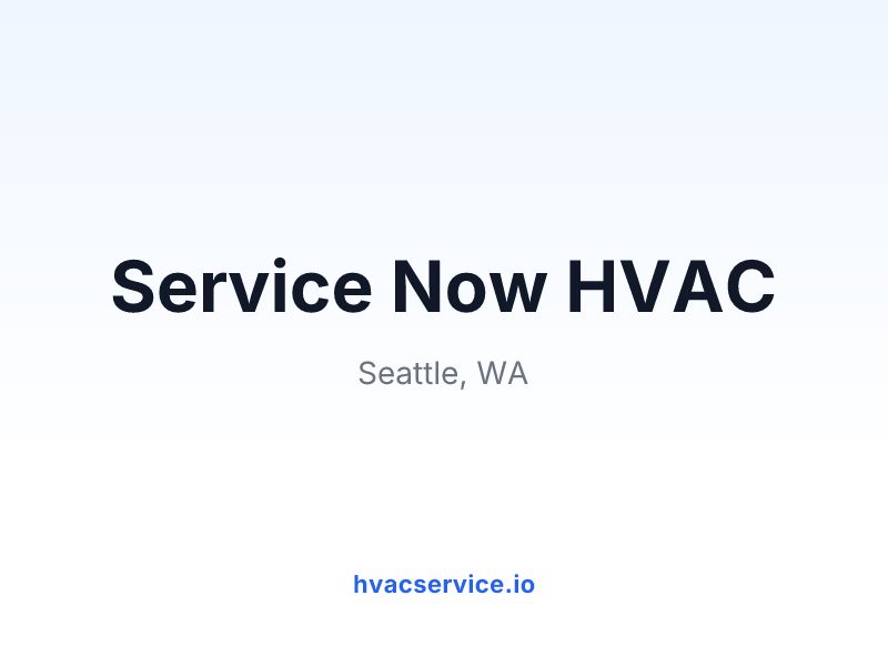 Service Now HVAC