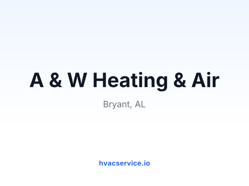 A & W Heating & Air
