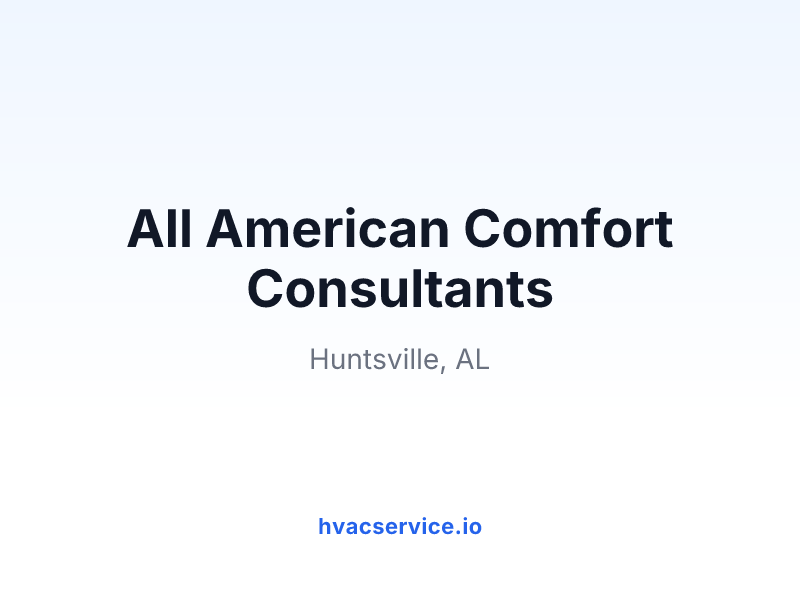 All American Comfort Consultants