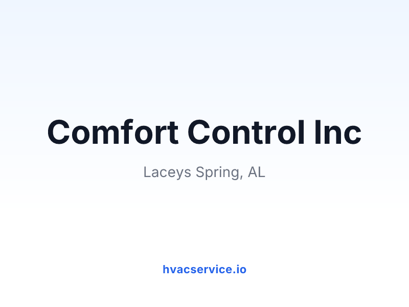 Comfort Control Inc