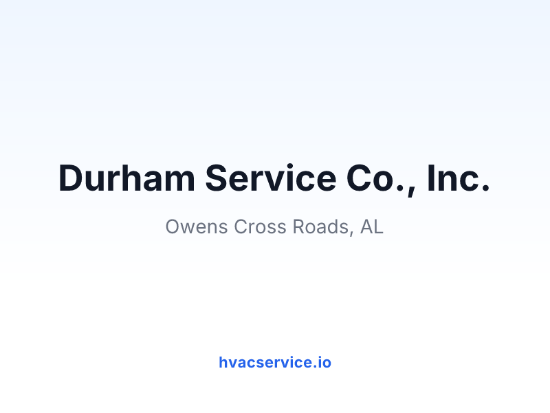 Durham Service Co., Inc.