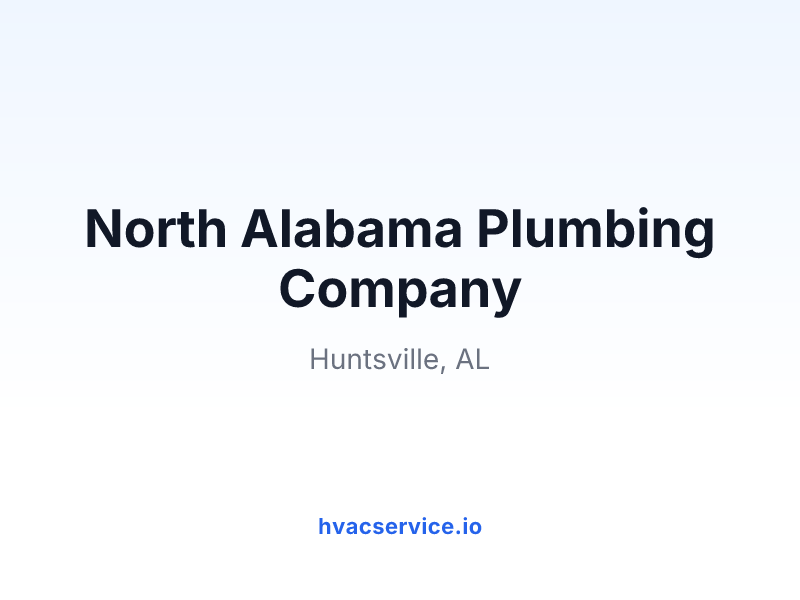 North Alabama Plumbing Company