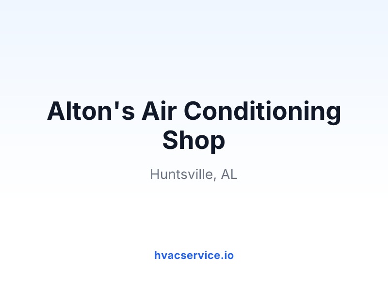 Alton's Air Conditioning Shop