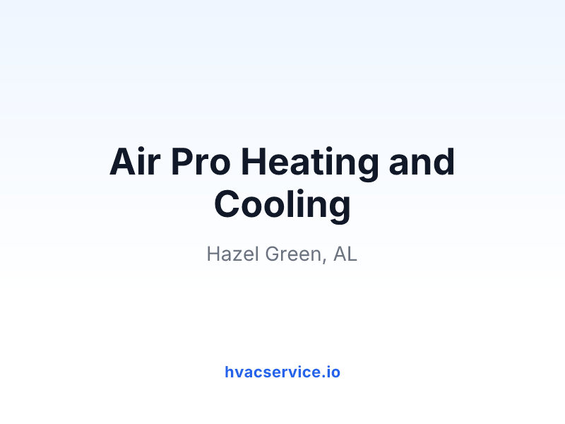 Air Pro Heating and Cooling