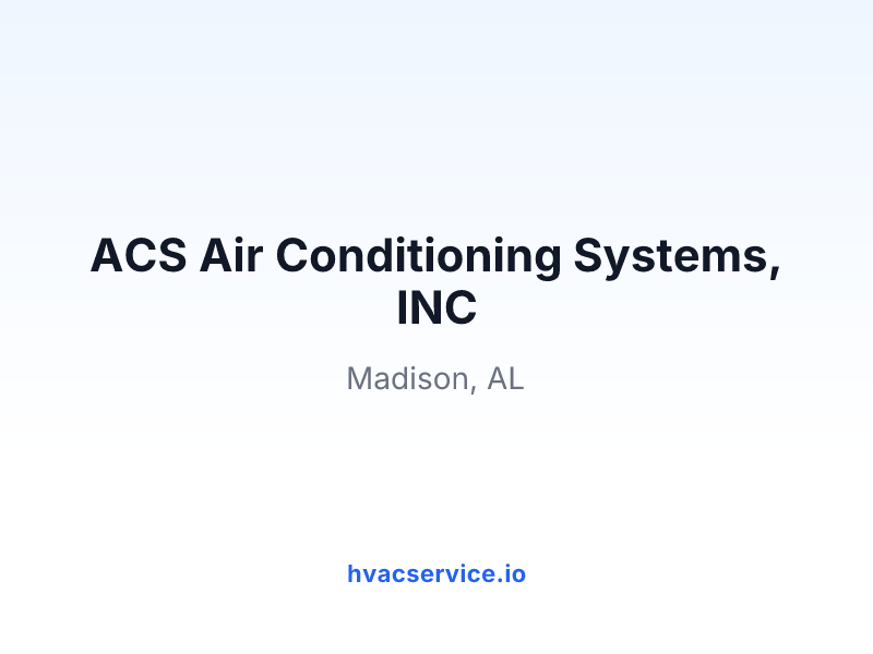 ACS Air Conditioning Systems, INC