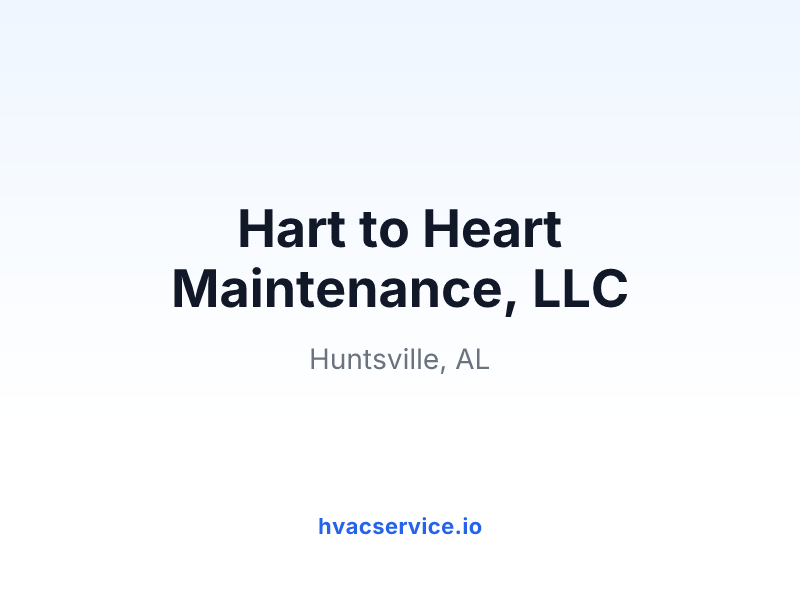 Hart to Heart Maintenance, LLC