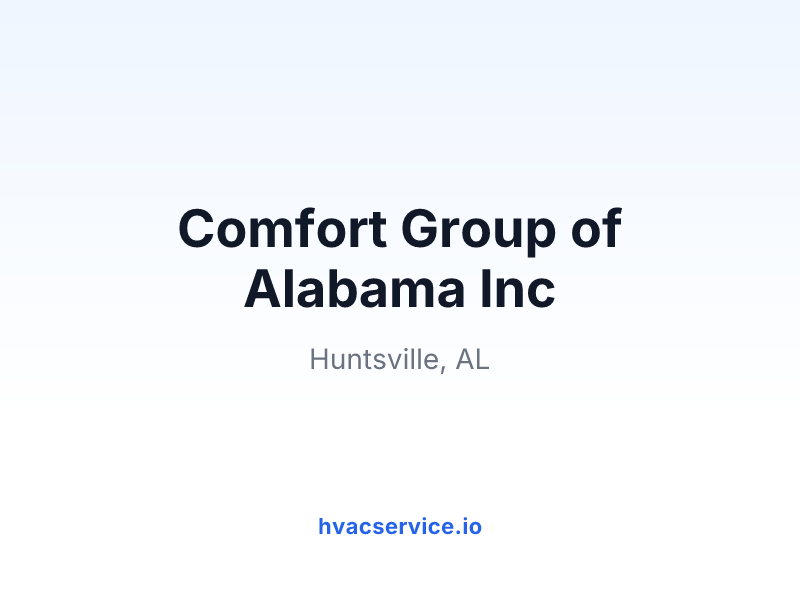 Comfort Group of Alabama Inc