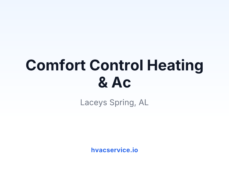 Comfort Control Heating & Ac