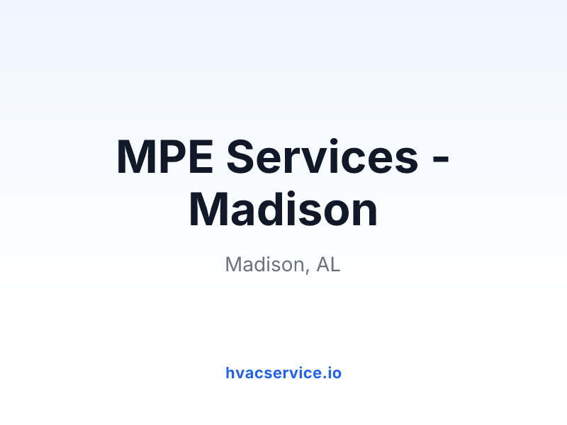 MPE Services - Madison