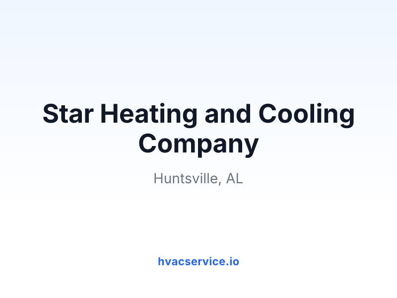 Star Heating and Cooling Company