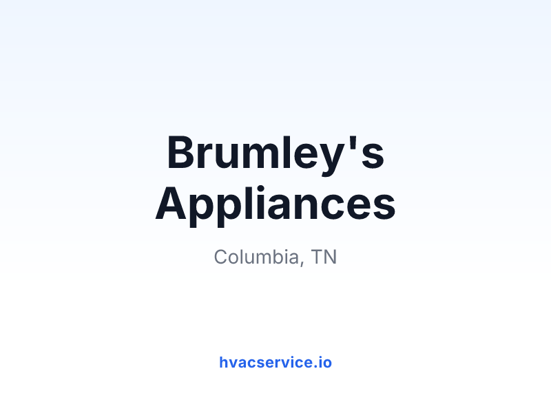 Brumley's Appliances