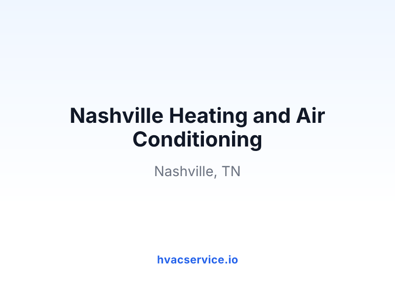 Nashville Heating and Air Conditioning