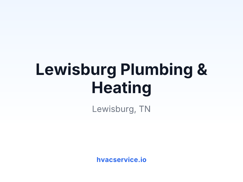 Lewisburg Plumbing & Heating