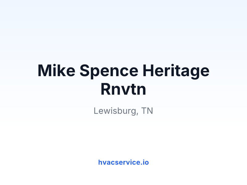 Mike Spence Heritage Rnvtn