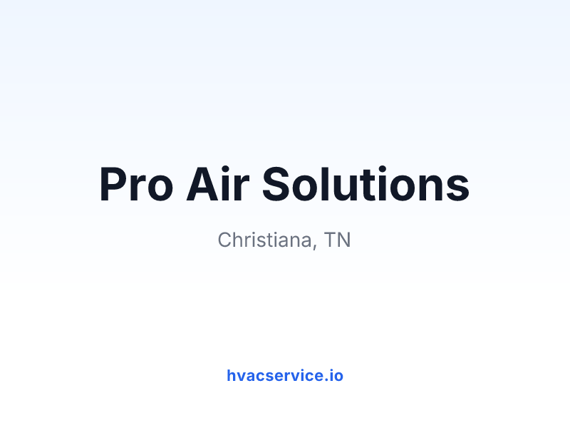 Pro Air Solutions