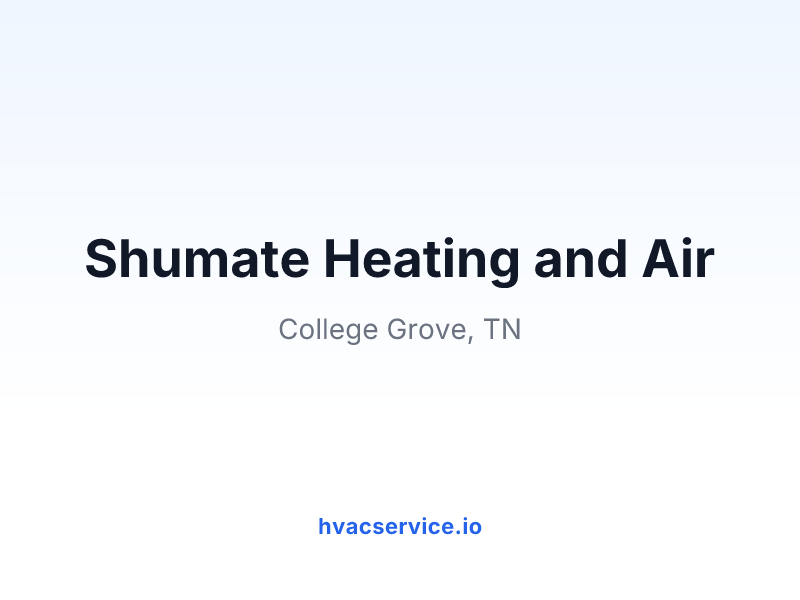Shumate Heating and Air