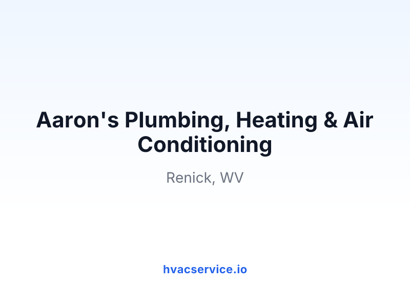 Aaron's Plumbing, Heating & Air Conditioning