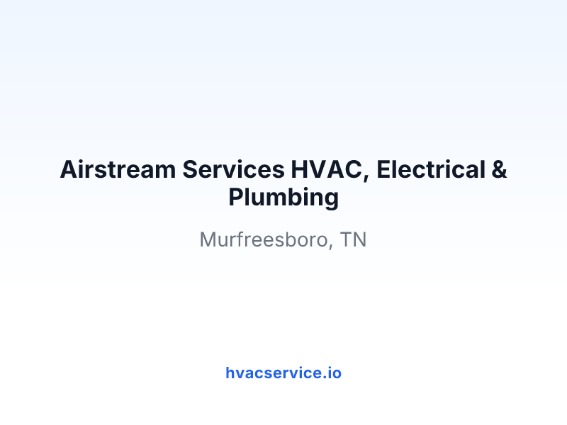 Airstream Services HVAC, Electrical & Plumbing