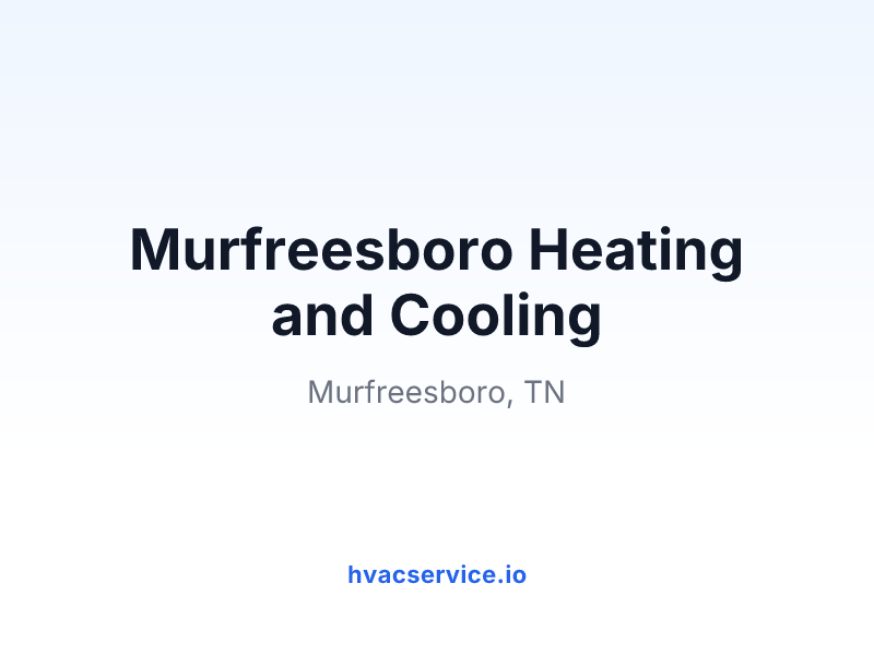 Murfreesboro Heating and Cooling