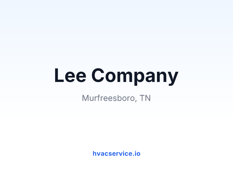 Lee Company