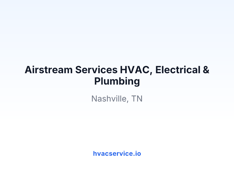 Airstream Services HVAC, Electrical & Plumbing